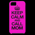 Keep Calm And Call Mum iPhone 5 Case (hot pink) casemate cases