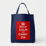 Keep Calm and Carry On British Poster on T shirts Bag