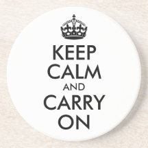 Keep Calm and Carry On Coaster
