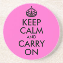 Keep Calm and Carry On Coaster coasters