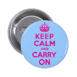 Keep Calm And Carry On Hot Pink. Best Price!