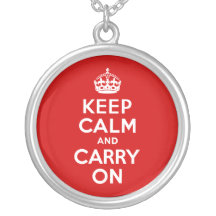 Keep Calm and Carry On Necklace