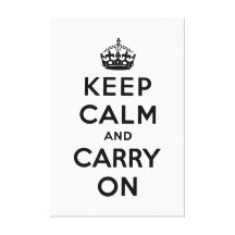 keep calm and carry on Original Gallery Wrap Canvas