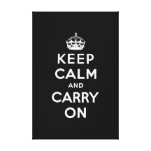 keep calm and carry on Original Gallery Wrap Canvas