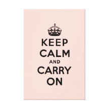 keep calm and carry on Original Gallery Wrapped Canvas