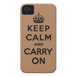 keep calm and carry on Original iPhone 4 Cover