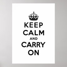 keep calm and carry on Original Print