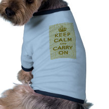 Keep Calm And Carry On Pet Clothing