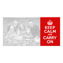 Keep Calm and Carry On Photo Card
