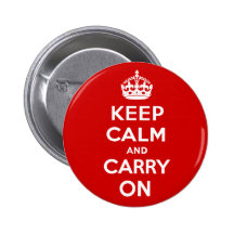 Keep Calm and Carry On Pinback Button
