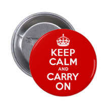 Keep Calm and Carry On Pins