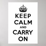 Keep Calm And Carry On Poster