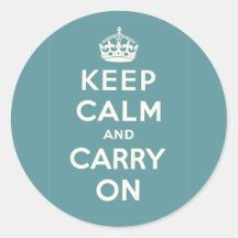 Keep Calm And Carry On Stickers
