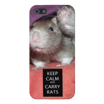keep calm and carry rats iPhone 5 case