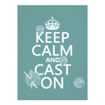 Keep Calm and Cast On - all colours Announcement