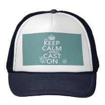 Keep Calm and Cast On - all colours Hats