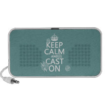 Keep Calm and Cast On - all colours iPhone Speaker