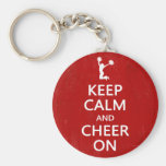 Keep Calm and Cheer On, Cheerleader Red Key Chains