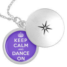 Keep Calm and Dance On Custom Necklace