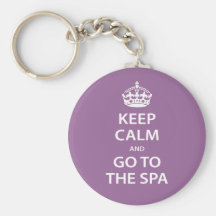 Keep Calm and Go To the Spa Key Chains