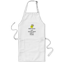 Keep Calm and Go to Your Happy Place Aprons
