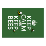 Keep Calm and Keep Bees - all colours Business Card Templates