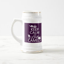 Keep Calm and Love Camels (all colours) Mugs
