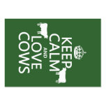 Keep Calm and Love Cows (all colours) Business Cards