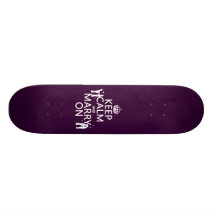 Keep Calm and Marry On (customisable colour) Skate Board Decks