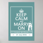 Keep Calm and Marry On (Two Men) Poster