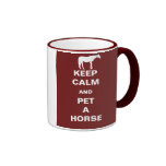 Keep Calm and Pet a Horse Mug