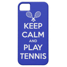 Keep calm and play tennis sport ball racket sports iPhone 5 cover