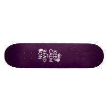 Keep Calm and Read On (in any colour) Skateboard Deck