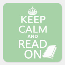 Keep Calm and Read On Sticker