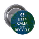 Keep Calm and Recycle Buttons
