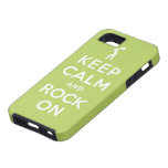 Keep calm and rock on iPhone 5 cases
