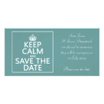 Keep Calm and Save the Date (fully customisable) Photo Greeting Card