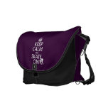 Keep Calm and Skate On (rollerskates) (any colour) Courier Bags