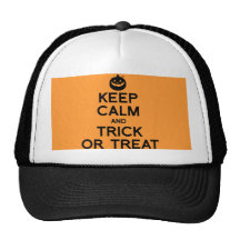 KEEP CALM AND TRICK OR TREAT.png Trucker Hat