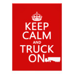 Keep Calm and Truck On (in any colour) Invites