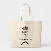 Keep calm and tumble tote bag