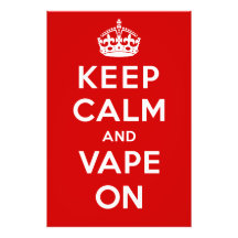 Keep Calm and Vape On Photo Art