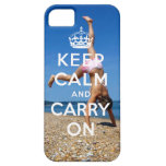 Keep Calm Carry On iPhone 5 Case Beach