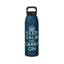 Keep Calm Carry On Water Bottle