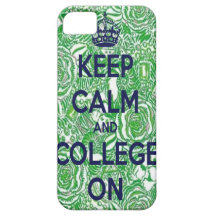 Keep Calm College On Phone Case iPhone 5 Covers