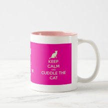 Keep Calm & Cuddle The Cat Coffee Mugs