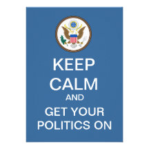 KEEP CALM Election Night Party Invitation
