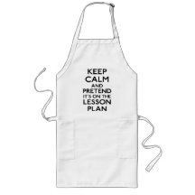 Keep Calm Lesson Plan Apron
