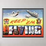Keep 'em Flying WWII Poster