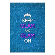 Keep Glam and Glam On Custom Invites